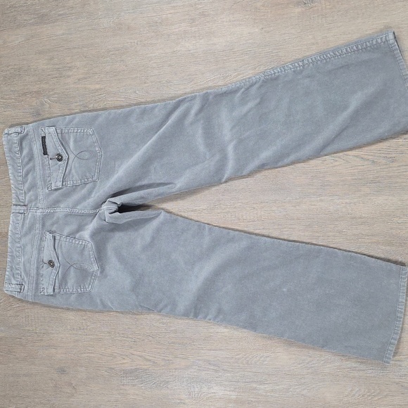 Calvin Klein Jeans Corduroy Women's Size 14 Grey Stretch Bootcut - Picture 7 of 8